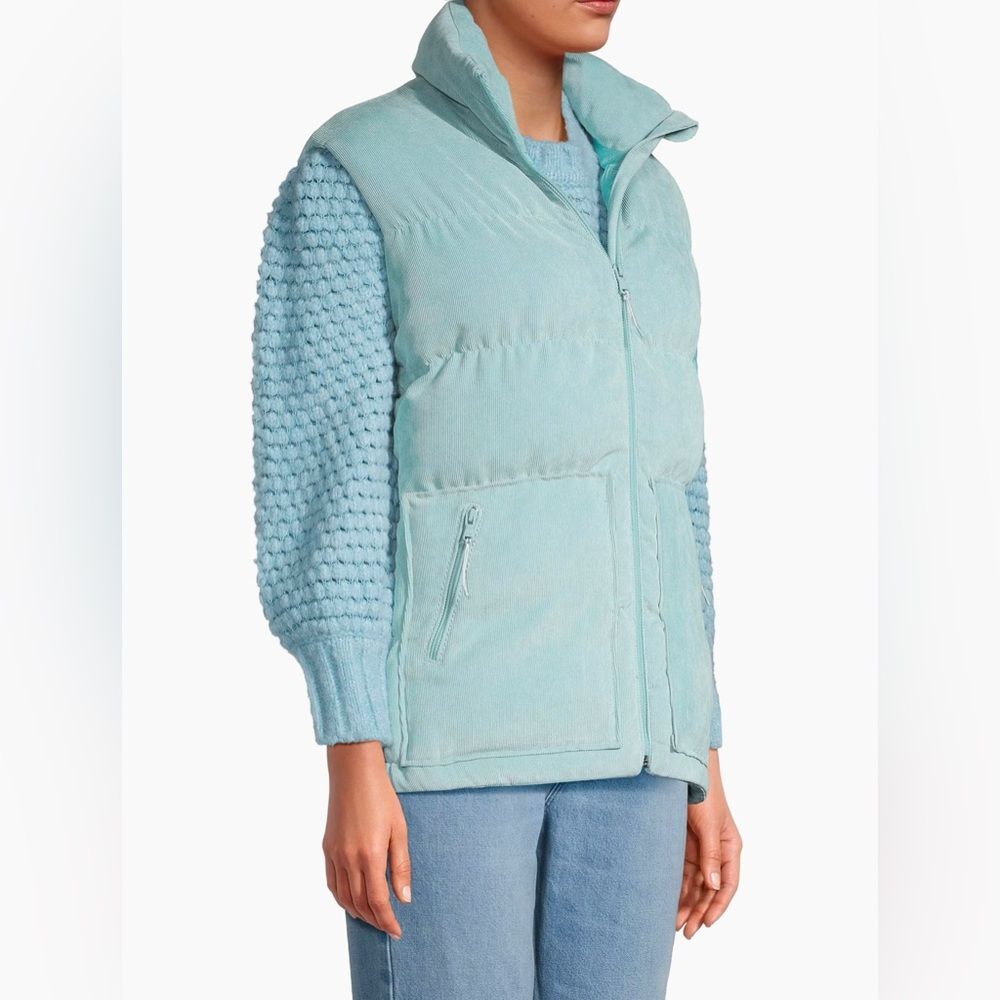 Vineyard Vines Oversized Corduroy Puffer Vest Size XXS